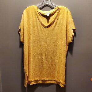 Orvis Short-Sleeved Tunic Top XL in Gold